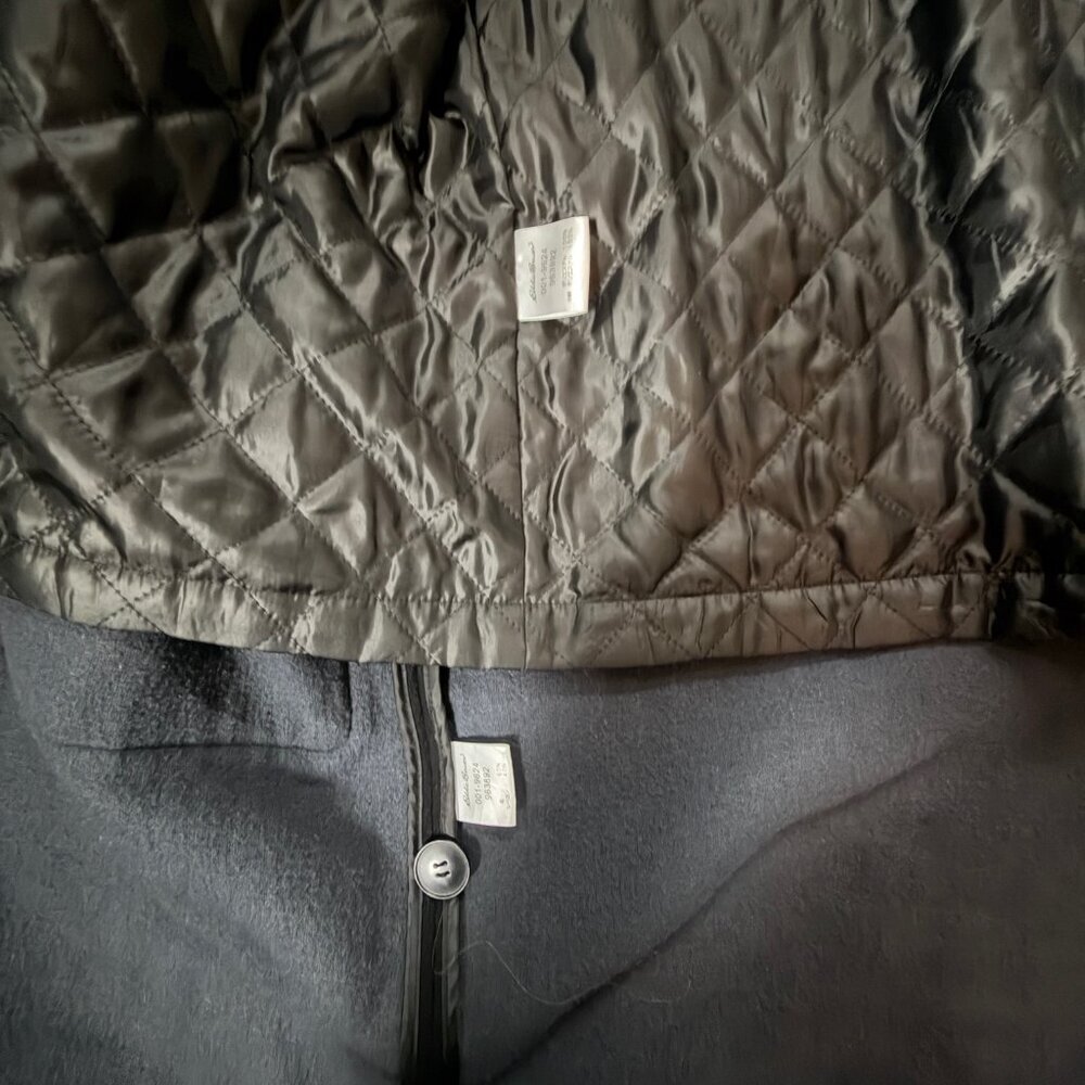 Vintage 1990's Eddie Bauer Men's Size Med. Wool-blend Hooded Duffle Coat - EUC - Picture 9 of 14
